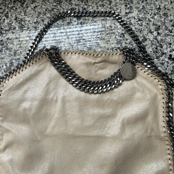 Stella McCartney Vegan Leather Medium Falabella Bag. Cream Colour - Picture 3 of 10